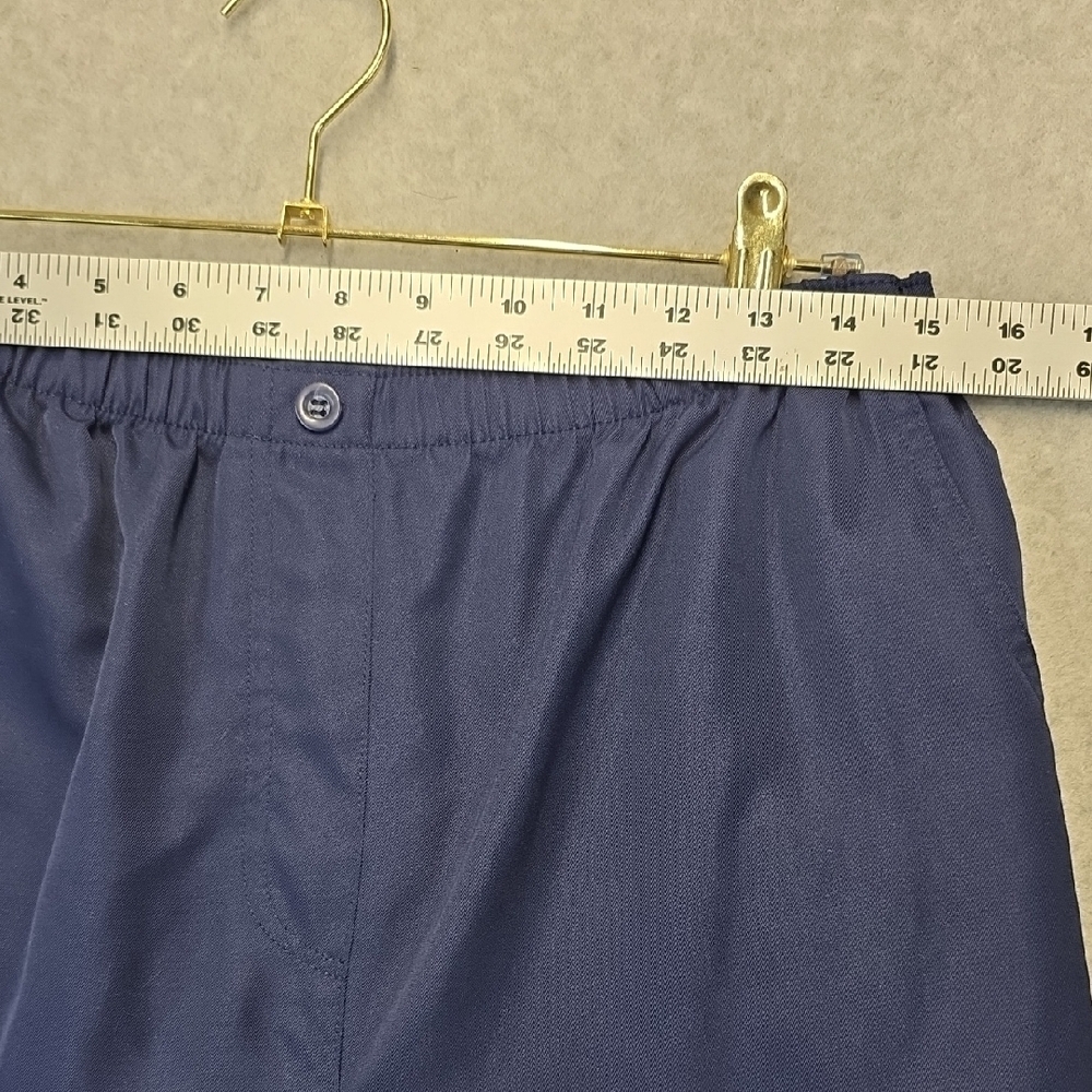 Kim Rogers Petite 14PS Navy Pull On Pants Elastic Waist Career - Picture 3 of 8